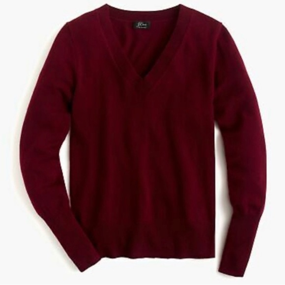 J. Crew Cashmere V-Neck Fitted Sweater - Picture 1 of 11
